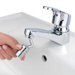 Produktbild fr 'Strahlregler-Aufsatz macht jeden Wasserhahn zur flexiblen Schwenkbrause, Strahlregler, Wasserhahn Sieb'