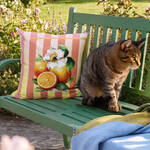 Produktbild f�r 'APELT Outdoor-Kissenh�lle 50/50 cm mit Orangenmotiv - fleckgesch�tzt'