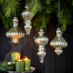 Produktbild fr 'Bauchige Glasornamente zum Aufhngen, Dekoration, hngende Kugeln, Weihnachtsschmuck'