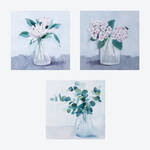 Produktbild fr 'Bilderserie mit pastellfarbenen Blumen in Acryl'