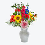 Produktbild fr 'Blumenstrau Sonnenblumen /H ca. 45/80 cm - bunter, dekorativer Strau mit Kunstblumen'