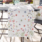 Produktbild f�r 'Chemin de table au motif printanier de fleurs des pr�s'
