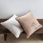 Produktbild f�r 'Dackel-Kissen mit Paspel - 2 Farben'