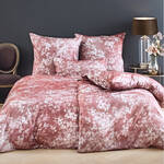 Produktbild fr 'Damast-Bettwsche Fleur - 100 % veredelte Baumwolle, Bordeaux/Gold'