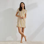 Produktbild f�r 'Damen-Nachthemd - gestreift, Gr��e 36-48'