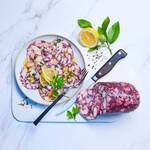 Produktbild fr 'Edle mediterrane Vorspeisen-Delikatesse: Feinstes Oktopus-Carpaccio'