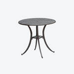 Produktbild fr 'Eleganter Gartentisch aus 100 % wetterfestem Aluguss, Bistrotisch, Beistelltisch, Campingtisch'