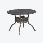Produktbild fr 'Eleganter Gartentisch aus 100 % wetterfestem Aluguss, Bistrotisch, Beistelltisch, Campingtisch'