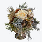 Produktbild fr 'Exquisiter Winterstrau in festlichen Silber- und Goldtnen'