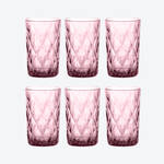 Produktbild fr 'Farbig funkelnde Wasserglser in Diamant-Optik'