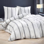 Produktbild fr 'Flanell-Bettwsche Black Stripe - weicher Flanell, 100 % Baumwolle'