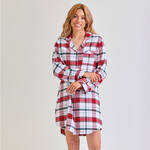 Produktbild fr 'Flanell-Nachthemd - 100 % Baumwolle'