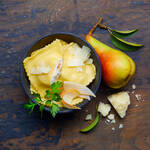 Produktbild fr 'Frische toskanische Ravioli mit Pecorino DOP und Williams Birne'