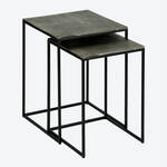 Produktbild fr 'Funktionales Lambert Beistelltisch-Set mit edlem Graphit-Finish, Wohnzimmertisch, Couchtisch, Beistelltisch'