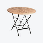 Produktbild f�r 'Garten-Klapptisch aus Teakholz &ndash; rund, � 90/74 cm hoch'