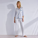 Produktbild f�r 'Gestreifte Pyjama mit Liberty-Blumenstoff, Gr��e 36-54'