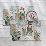 Produktbild fr 'Gobelin-Tischsets mit stimmungsvollem Blumenmotiv'
