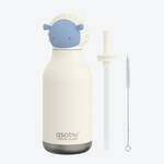 Produktbild fr 'Isolierte Kindertrinkflasche Schaf mit Strohhalm, 460 ml'