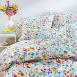 Produktbild f�r 'Janine Blumen-Bettw�sche f�r warme N�chte, 2 Gr��en'