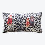 Produktbild fr 'Kissenbezug 40/80 cm zur Flanell-Bettwsche Leo-Print mit Teddy - 100 % Baumwolle'