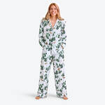 Produktbild fr 'Klassischer Jersey-Pyjama - mit winterlichem Waldmotiv'