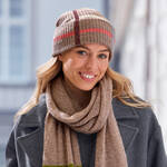 Produktbild fr 'Mtze mit dezentem Lurex-Streifen - in 2 Farben'