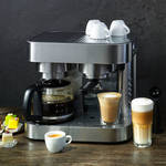 Perfekter Doppelautomat: Gleichzeitig oder getrennt Espresso und Kaffee zubereiten