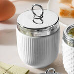 Produktbild f�r 'Porzellan-Eierkocher f�r k�stliche Fr�hst�ckseier in Streifendekor'