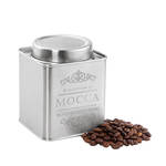 Praktische, formschöne, nostalgische Aromaschutz-Dose Mocca erhält wertvolle Kaffee-Aromen