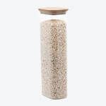 Produktbild f�r 'Rechteckig: Platzsparender Glas-Vorratsbeh�lter mit Bambusdeckel: Stilvoll und sicher aufbewahren'