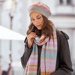 Produktbild fr 'Schal mit Streifen - sanfte Pastell-Tne, 30/200 cm'