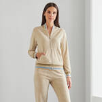 Produktbild fr 'Sportiver Wellness-Anzug aus weichem Nicki-Stoff, Nachtwsche, Pyjama, Schlafbekleidung, Loungewear, Nachthemd, Schlafanzug'
