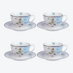 Produktbild fr 'Tassen- und Untertassen-Set zum floralen Mix & Match-Geschirr'