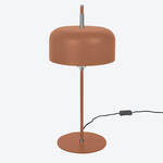 Produktbild fr 'Tischlampe Central Park von Lambert - Fu und Schirm Edelstahl /Messing vernickelt, Schwarz, /H ca. 14/42 cm, 7 Watt'