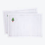 Produktbild fr 'Tischset: Handgestickte Weihnachtstischwsche Geschenke'