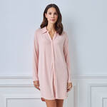 Produktbild fr 'Weiches Schlafshirt Rosa in bequemer Passform'