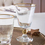 Produktbild f�r 'Weinkelch Rubens mit sp�lmaschinenfesten goldfarbenen Details'