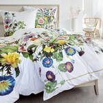 Produktbild fr 'Wende Bettwsche-Set aus Bio Baumwoll-Satin – Sommerblumen-Motiv'