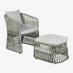Produktbild fr 'Wetterfester Lambert Lounge-Sessel mit Hocker'