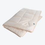 Produktbild fr 'Zirbe-Merino Bettdecke aus zertifizierten Bio-Rohstoffen, Steppdecke, Schlafdecke, Ganzjahresdecke'