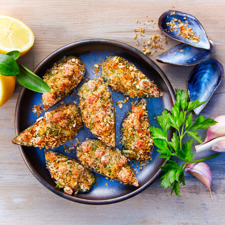 Produktbild fr ' Gratinierte Muscheln Cozze gratinate alla siciliana '