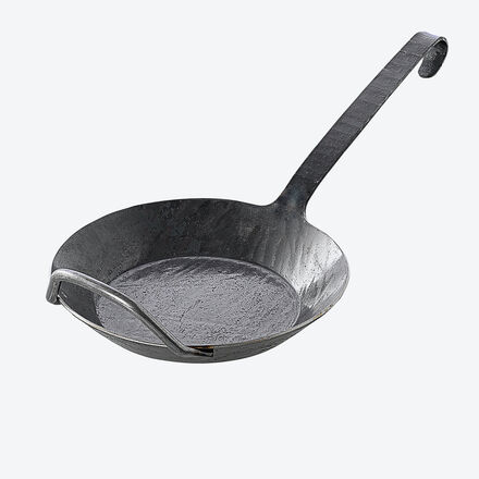 Hagen Grote Pfanne mit Gegengriff, 28 cm Ø, handgeschmiedetes Eisen, für alle Herdarten inkl. Induktion