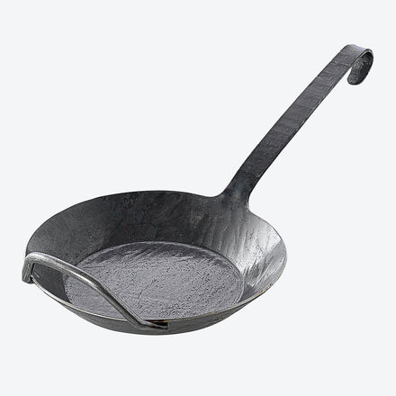 Hagen Grote Pfanne mit Gegengriff, 32 cm Ø, handgeschmiedetes Eisen, für alle Herdarten inkl. Induktion