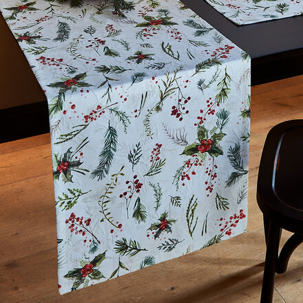 Tischläufer Weihnachtszweige, 50 x 140 cm