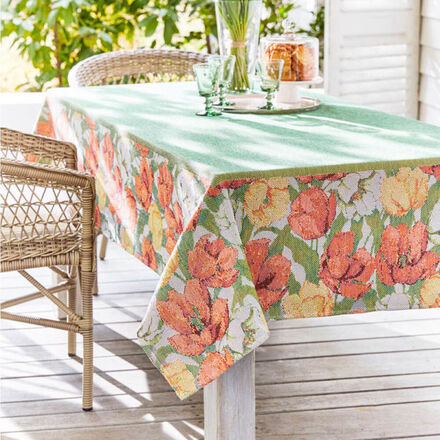 Tischdecke Tulpenmeer, 145 x 210 cm, 100% BIO-Baumwolle