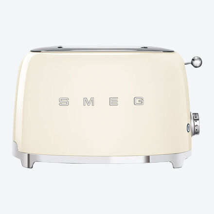 Smeg 2-Schlitz-Toaster - Creme, extra breite Schlitze, 6 Röstgrade, 3 Automatikprogramme - 31 x 19,5 x 20 cm, 950W, Kunststoff & Metallgehäuse