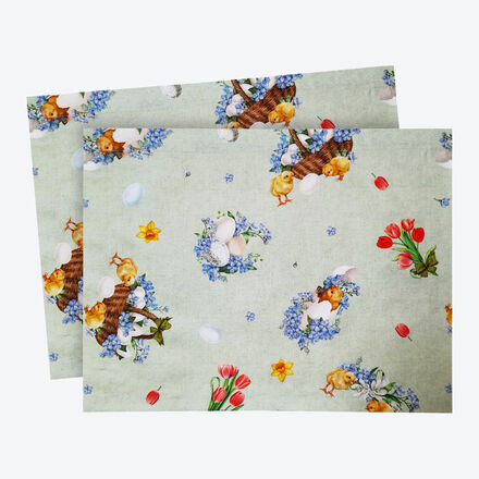 Tischset Osterkorb, 35 x 45 cm, 2 Stück