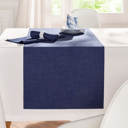 Tischläufer Uni-Fleckgeschützt, 50 x 140 cm, marine