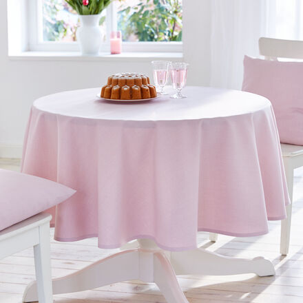 Tischdecke Uni-Fleckgeschützt, Ø 170 cm, rosa
