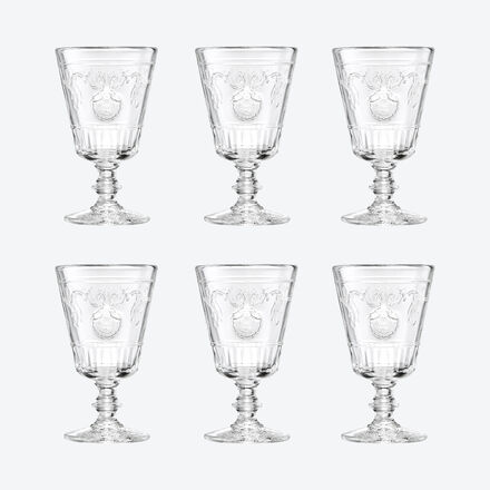 6 Stück Versailles Weinglas, 200 ml, ø 8 cm, 13,5 cm hoch